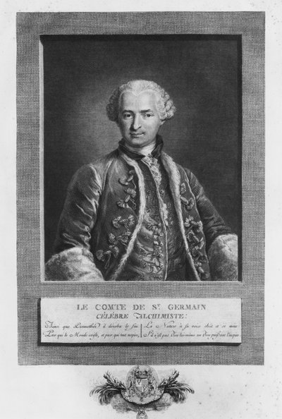 Conte di St. Germain, famoso alchimista, 1783 da N. Thomas